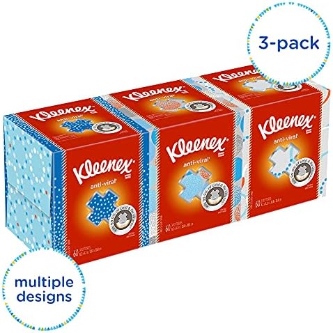 Kleenex Professional Facial Tissue Cube for Business, White, 3 caixas / pacote