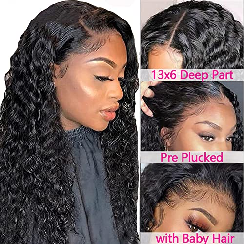 Cheetahbeauty 13x6 HD Wigs de renda transparente Humanos Cabelos humanos Brasiles 10a Grade Deep Wave Deep Frontal Human Wigs