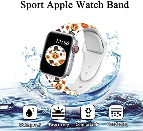 Assista Bands Compatível Apple Watch Band 38mm 40mm 41mm 42mm 44mm 45mm para homens, Substituição de silicone ajustável Pulseira Smartwatch para Iwatch Series 7 6 5 4 3 2 1 SE