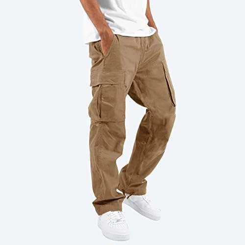 Calças de caminhada masculinas rápida seca seca leve ao ar livre pesca de calça de pesca calças de trabalho com zíper com bolsos