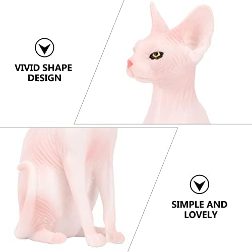Toyandona decoração de casa mini figuras de gato simulação gato brinquedo adorável gato modelo ornamento animal figuras