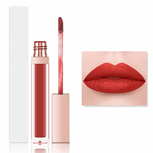 Xiahium Peach Lip Lip Gloss Korean Colorfast Lipstick não se atende ao copo de batom líquido de maquiagem de cor duradoura