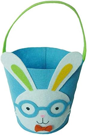 Guolarizi Buckets Bestas de Páscoa Decoração de Rabbit Ovos de pano para crianças Candy Candve