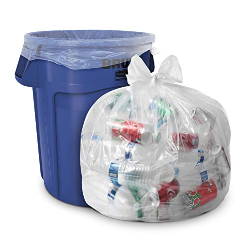 ALuf Plastics 55-60 galões de 2 mil de espessura de saco de lixo para serviço pesado - 38 x 58 - pacote de 100 -