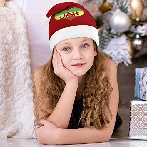Amo Jah Reggae Música Chapéu de Natal Personalizado Papai Noel Decorações engraçadas de Natal