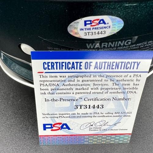 Jalen Hurts assinado Speed ​​Complet Speed ​​Authentic capacete PSA/DNA Eagles autografado - Capacetes NFL autografados
