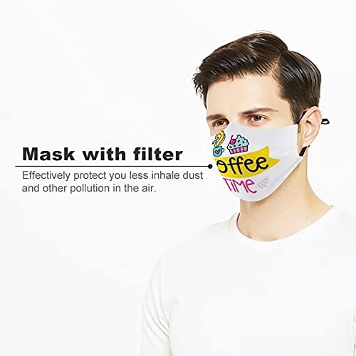 Criador de pó de poeira capas de roupas de segurança máscaras de tecido design design de arte engraçada design de café
