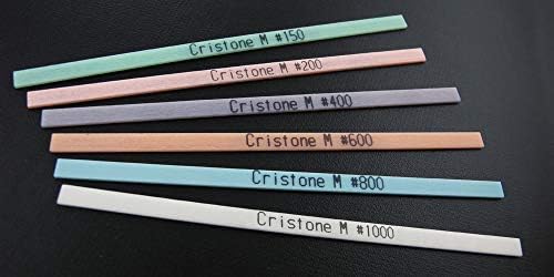 Miracle Cristone Ceramic Fiber Stones 6 PCs Conjunto 100L x 4w x 1t mm para moer polimento de polimento de metal moldes de madeira