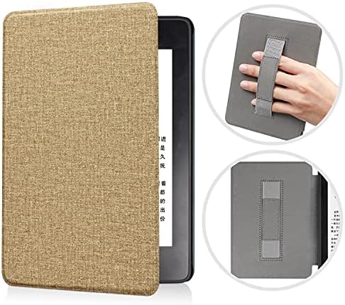 Caso yys com alça de mão para Kindle Paperwhite antes de 2018 e -reader - capa de couro durável com despertar/sono automático,