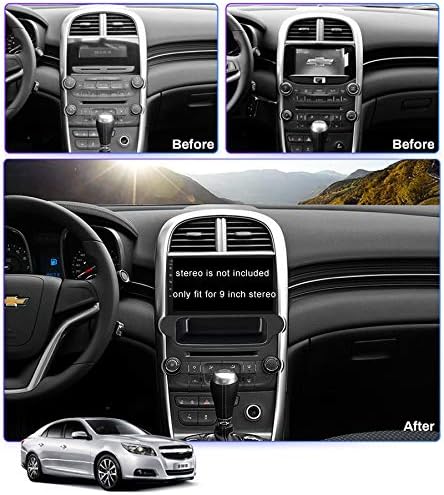 Painel de rádio de carro de 9 polegadas para Chevrolet Malibu 2012-2015 Painel de quadro