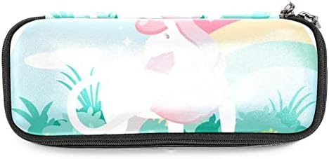 Bolsa de maquiagem tbouobt bolsa de bolsa cosmética bolsa bolsa com zíper, desenho animado animal arco -íris adorável