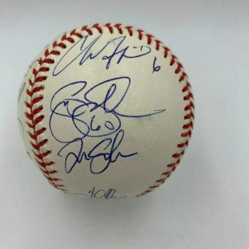 2002 ANAHEIM Angels World Series Champs Team assinou W.S. Beisebol com JSA CoA - Bolalls autografados