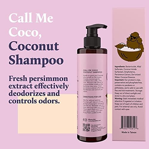Kenn & Kitt Helfing Wipes + shampoo de coco para cães + 4 em 1 cães multivitamínicos | Odor desodorizando, eliminando e neutralizando