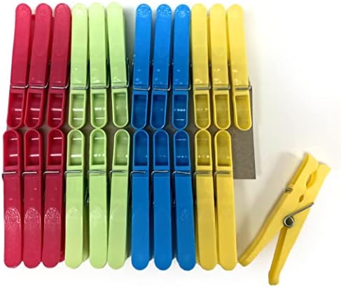 24 roupas de plástico pesado pinos colorida prendedores de roupa clipes pendurados pendurar roupas