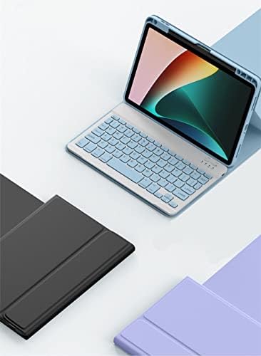 Caixa de teclado Kaitesi para iPad 9º 8º 7ª geração AIR 3 PRO 10.5, Magneticamente destacável Bluetooth Color Keyboard Smart Folio Capa com porta -lápis