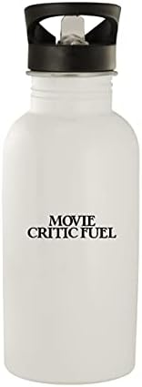 Fuel de crítico de cinema - 20 onças de aço inoxidável garrafa de água, branca