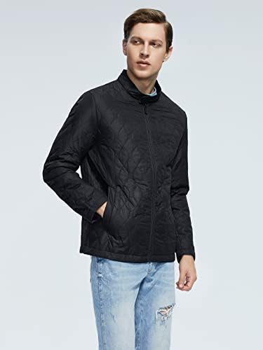Jaquetas para homens - homens zípidos de casaco acolchoado
