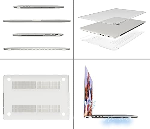 KCIWGM Compatível com MacBook Pro 16 polegadas de proteção Crystal Clear.