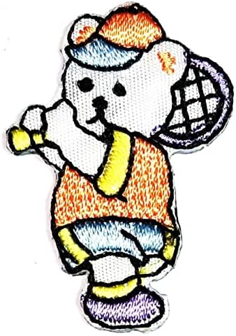 Kleenplus mini urso de ferro bordado fofo em costura em artes de manchas menino urso hits tênis desenhos animados adesivos para