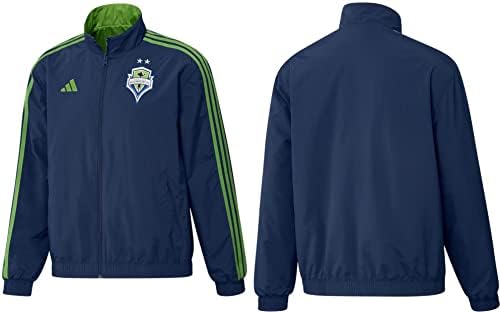 Adidas Seattle Sounders FC 2023 Hino Full-Zip Reversible Team Jacket