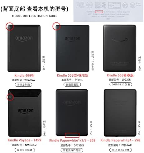 Para Kindle Paperwhite 1 2 3 （Kindle Paperwhite1/2/3/958/899） Ultra Slim Smart Magnetic Leather Silicone Capa macia