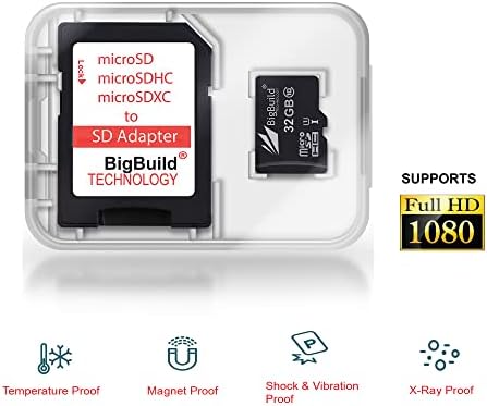 BigBuild Technology 32 GB Ultra Fast 80MB/S MicroSDHC Cartão de memória para Motorola Moto G41, G50, G51, G60, G60S Cell Phone