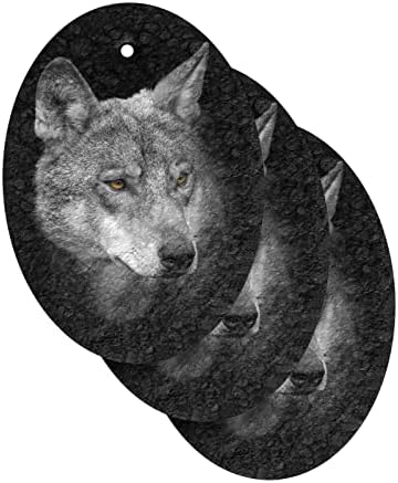 Alaza Wolf Retrato Impressão animal estampa de esponja natural Esponjas de celulare para louça para lavar o banheiro