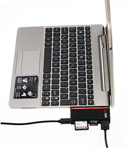 Navitech 2 em 1 laptop/tablet USB 3.0/2.0 Adaptador de cubo/entrada Micro USB com o leitor de cartão SD/micro SD compatível