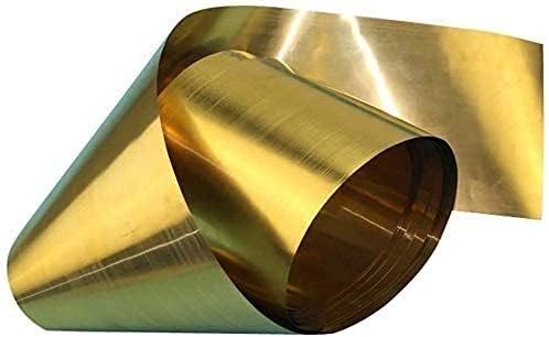 Folha de cobre Nianxinn Folha H62 Metal de metal de bronze Placa de papel alumínio Shim 200mm/7.87inChx1000mm/39. Folhas de placa de metalworking de 9 polegadas
