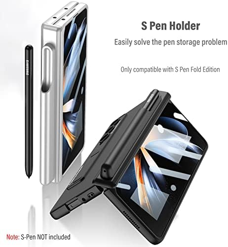 Kumwum Z dobra 4 estojo, capa de telefone para Samsung Galaxy Z Fold 4 com o suporte de caneta S e o Kickstand 360 Proteção completa