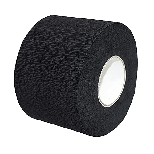 1 rolo de barbeiro preto Tiras de pescoço descartáveis ​​barbeiro lenço de papel cabeleireiro de papel de papel