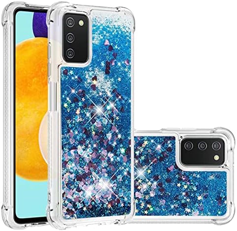 Capa de capa de telefone Glitter Case Compatível com Samsung Galaxy A03S 164 CASA COMPATÍVEL COM MULHERES MENINAS MENINAS