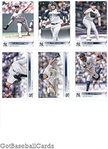 2022 Topps Master New York Yankees Team Set of 37 Cards: Rougned Odor, Gio Urshela, Gerrit Cole, Brett Gardner, Corey Kluber, Aaron Judge, Clint Frazier, Gleyber Torres, New York Yankees, Luis Gil, Aroldis Chapman, Anthony Rizzo, Trey Amburgey, Andrew Heaney, Kyle Higashioka, Joey Gallo, DJ Lemahieu