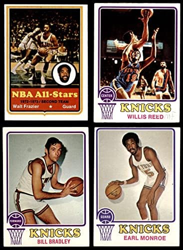 1973-74 Topps New York Knicks quase completa equipe do New York Knicks VG+ Knicks