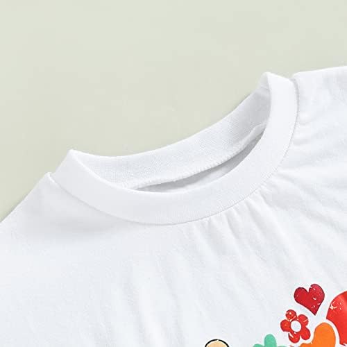Roupas de verão roupas infantil garoto de manga curta de manga curta letra de camisa impressa de um macacão de uma peça