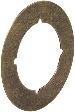 Segurança do defensor U 9498 placa traseira, 3-1/2 polegadas, latão antigo