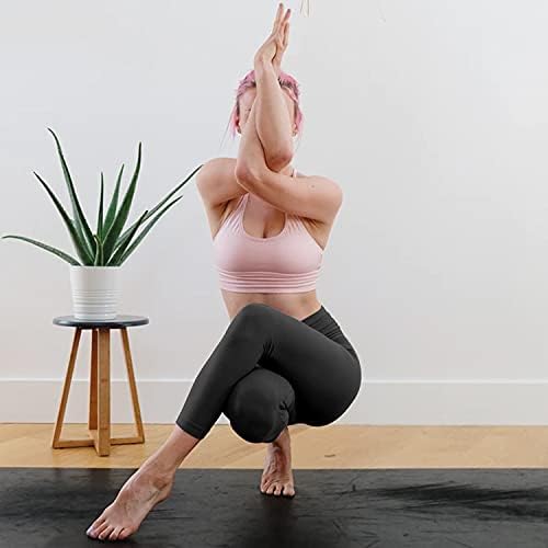 Perneiras de cintura alta para mulheres - sem transferência de barriga de controle de ioga de controle de ioga treino macio executando legging