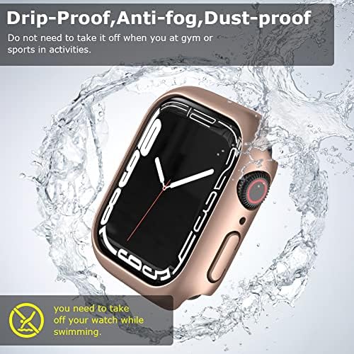 2Pack PC Hard PC Case compatível com Apple Watch Series 8/7 45mm Case, [sem protetor de tela] Proteção à moldura da capa