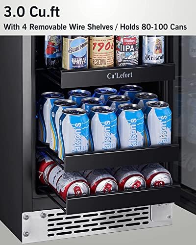Refrigerador de bebida de 15 '' - 80 LAN LABA CAPACIDADE DE CABELAÇÃO DE CABEÇA DE GRUZ