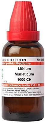 Dr. Willmar Schwabe Índia Lithium Muriaticum Diluição 1000 CH garrafa de 30 ml de diluição