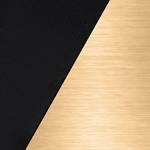 Casa de design 582726-bgd kelton 24 barra de toalha fosco preto e ouro cetim