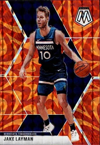 2019-20 Panini Mosaic retroativo Orange #123 Jake Layman Minnesota Timberwolves NBA Basketball Trading Card