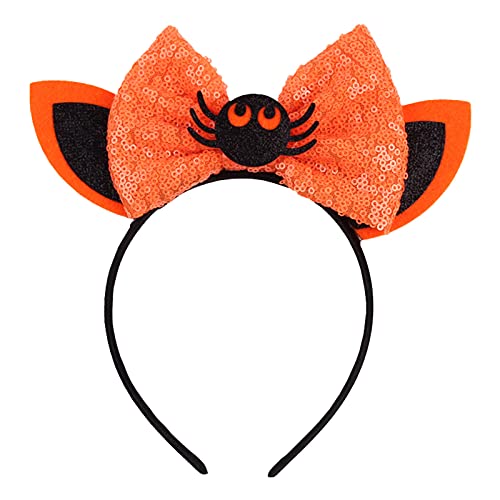 Crianças desenhos animados de festas de halloween abastecimento de cabeceira de bebê bandas de cabelo decoração de cuidados com cabelos de cabelo garotas brilhantes