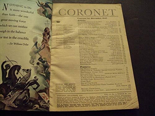 Coronet Magazine Dez 1945 Uma visita de St. Nicholas