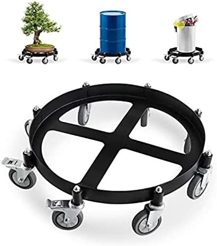 Drum de serviço pesado Dolly 2000 libra - o lixo pode disputar 55 galões giratórios giratórios da roda da moldura de aço