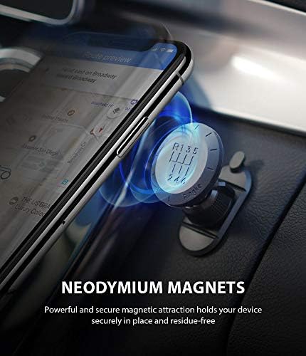 Ringke Magnetic Gear Telefone Porta de carro com padrão de fibra de carbono Bloqueio de giro universal