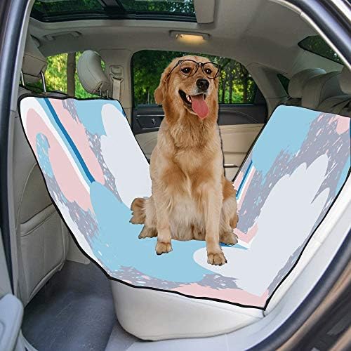 Capa de assento de cão enevotx personalizado estilo de design feliz moda moda fofa impressão capas de assento de carro para cães impermeabilizada não -lips durável Pet Carrento de cã