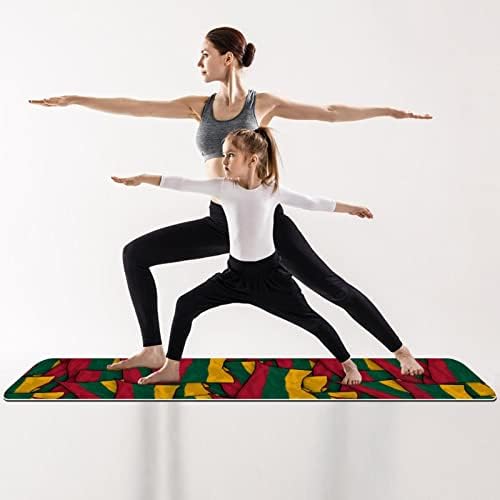 Todo o objetivo de Yoga Mat Exercício e Treino para Yoga, Indian Mandala Blue Floral Ethnic