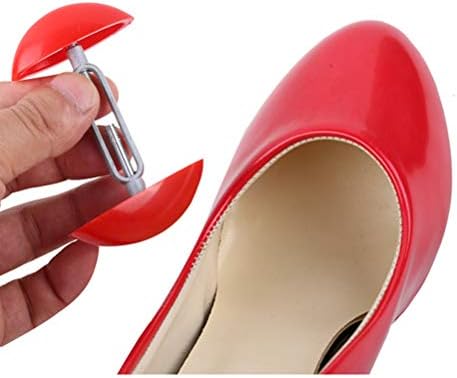 JewelvWatchro 1Pair Mini Shoe Acasers, homens Menas de calçados Shaper Expander Largura Extender Ajusta-Red-Red