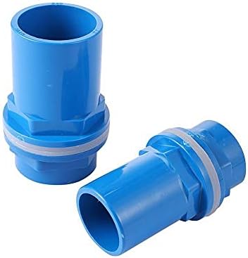 Conector de ajuste 20/25/202/40/50mm azul PVC Ponto de tubo impermeabilor de buttão de butt para o tubo de irrigação do tubo de irrigação